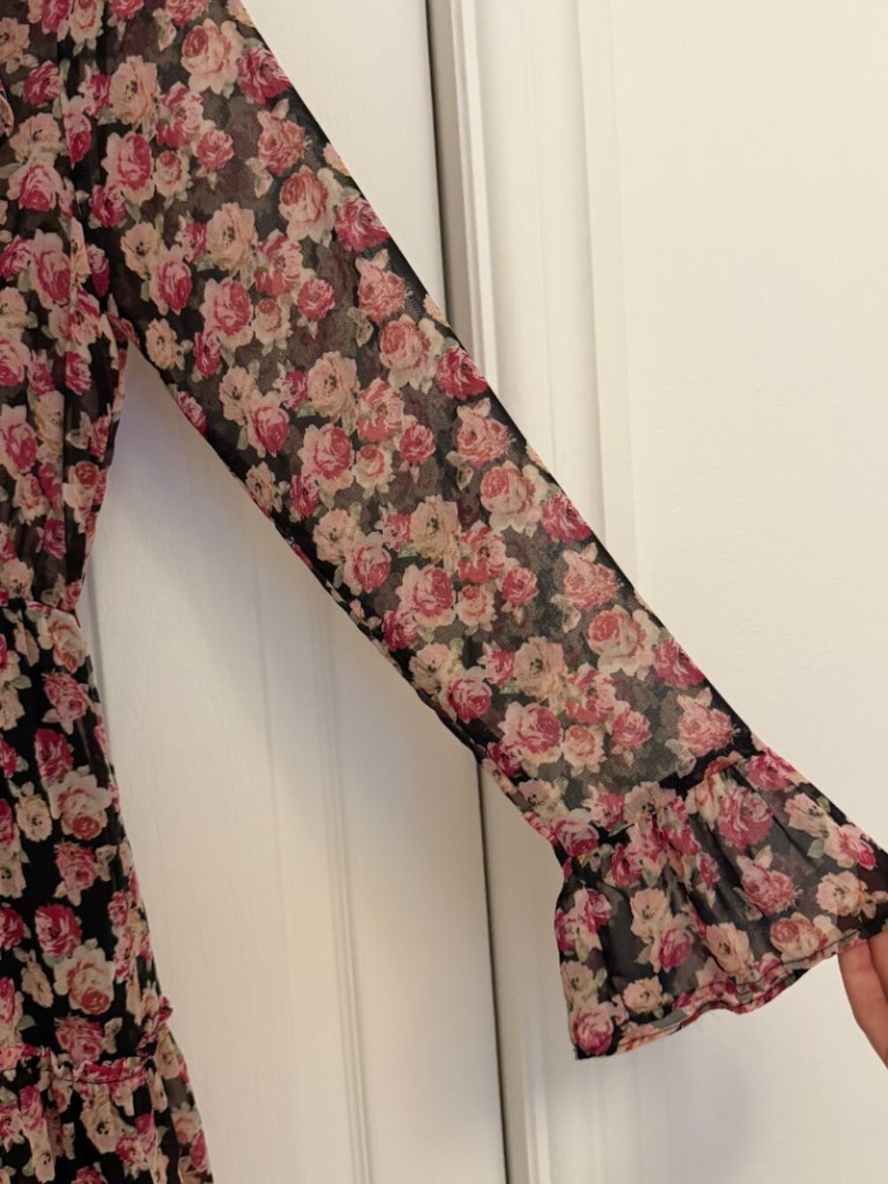 ZARA Floral Ruffle Mini Dress - Picture 3 of 6